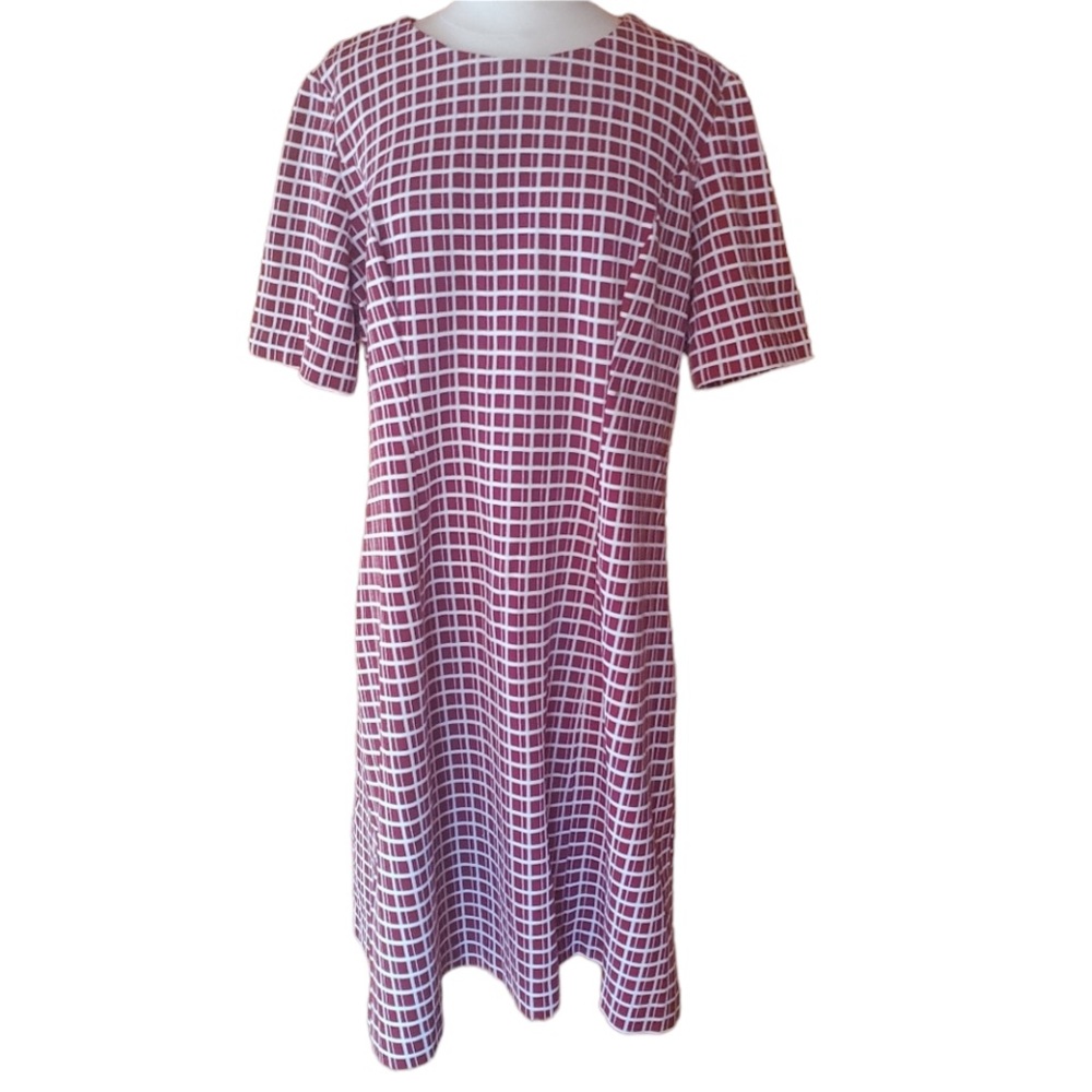 Vintage Red & White, Poly Knit Dress